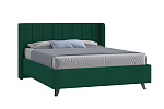 Кровать Виола 160х200(ф-ра мс) (Классик/Профи,Универс,ППМ, 1000H, Микровелюр зеленый)