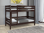 ДЖУНИОР кровать двухъярусная (орех темный)