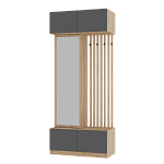 Прихожая "Багира" ПР-03 (Крафт/Графит)