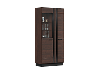 , Магнолия Шкаф-стекло высокий