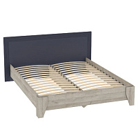 , Лежер КР-310 Дуб серый-Холст сапфировый