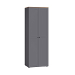 Остин Шкаф для одежды 13.336.02 (Серый Графит 0162 РЕ, Дуб Золотой CRAFT, графит ZB 856-2 ПВХ)