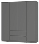 Шкаф 4-х створчатый "Симпл" ШК-13 (графит)