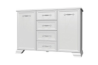 , ГРАЦИЯ комод 4ящ.-2дв.(ГОСТИНАЯ) цвет БЕЛЫЙ