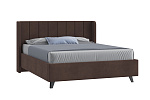 Кровать Виола 160х200(ф-ра мс) (Классик/Профи,Универс,ППМ, 1000H, Микровелюр шоколад)