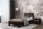 Кровать из массива Вероника 900*2000 (орех темный)