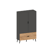 модульная стенка, Ома ШК-3624 Графит-Дуб Тортуга