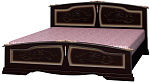 Кровать из массива Елена 1600*2000 (орех темный с тонировкой)