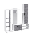 Гостиная Сидней - 1 Центральная секция (белый/ателье светлое)