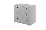 ОСКАР комод 3ящ. (3 ЯЩИКА,ЛДСП Белый снег)