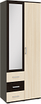 Шкаф 2-х ств Белла (гостиная) (Дуб беленый, Венге)