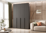 Марвэл Шкаф 4-х ств. (1600) (Браш Графит, Графит)