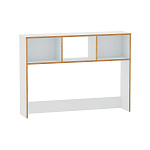 Вуди Надстройка на стол 13.161 (Белый премиум, Дуб Золотой CRAFT)