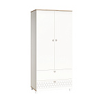 Эйп Шкаф для одежды 13.334 (Белый PE шагрень, Дуб Белый exclusive OW D4430)