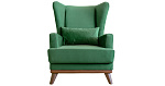 Оскар Кресло для отдыха (Арт. ТК 316 Tolido 33 (тёмно-зеленый малахитовый), Поларис браун к/з)