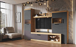 Гостиная Бастон (К) (Дуб Вотан/ Графит)