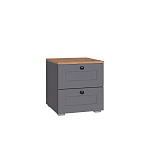 Остин Тумба прикроватная 16.152 F (Серый Графит 0162 РЕ, Дуб Золотой CRAFT, графит ZB 856-2 ПВХ, Черный)