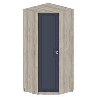 , Лежер ШК-3121 Дуб серый-Холст сапфировый