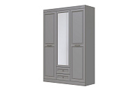 , ОЛИМП (ЛАК-АНТРАЦИТ) шкаф для одежды ШР-3