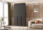 Марвэл Шкаф 3-х ств. (1200) (Браш Графит, Графит)