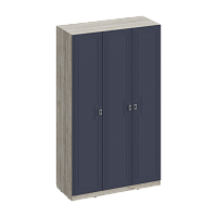 , Лежер ШК-3101 Дуб серый-Холст сапфировый