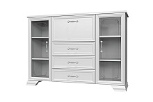 , ГРАЦИЯ комод (бар)  (ГОСТИНАЯ) цвет БЕЛЫЙ