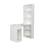 Лайт Шкаф комбинированный 10.01 (Белая гладкая 101)