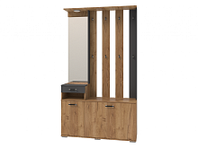 вешалка для одежды, НКМ Бостон Секция 7 Вешалка с зеркалом