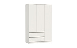 Шкаф для одежды 82.02 "Берген" (3-х дв.) (# (белый / ДВПО: белый))
