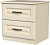 , КАНТРИ (ЛАК-СЛОНОВАЯ КОСТЬ) тумба прикроватная 2ящ.