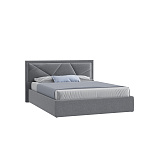 Кровать Мартин 140х200(ф-ра мс) (Классик/Профи,Универс,ППМ, 1000H, Багама 02 серый)