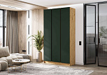 Келвин Шкаф 3-х ств. (1200) (Изумрудный, Дуб Крафт)
