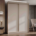 Шкаф-купе 1,6 м "ГРАНД 1" ЛДСП/ЛДСП (К) (Сатин/ЛДСП)