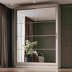 Шкаф-купе 1,6 м "ГРАНД 1" Зеркало/Зеркало (К) (Сатин/Зеркало/Зеркало)