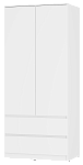 Шкаф 2-х створчатый "Симпл" ШК-03 (белый)