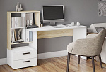 Компьютерный стол СКМ-5 (дуб сонома/белый)