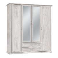 , Шкаф для одежды 32.01  Сохо  (4-х дв.) с зеркалом New