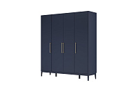 , ДЖАЛИ Шкаф для одежды ШР-4 (Лак Тёмный Лазурный)