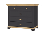 НКМ Лиана-1 комод (Дуб Крафт Золотой/Графит)