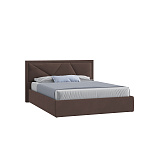 Кровать Мартин 140х200(ф-ра мс) (Классик/Профи,Универс,ППМ, 1000H, Микровелюр шоколад)