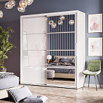 Шкаф-купе "Крафт-6" (Ясень белый)