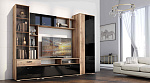 Гостиная Крокус (К) (Дуб Делано-Черный глянец)
