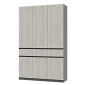 распашной шкаф, Шкаф 3-х створчатый  Багира  ШК-08