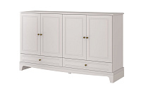 , ЛОРЕТО (Лак Льняной) комод 4 двери+2ящика