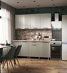 Кухня Мэй Готовое решение 1,8 м (Твил бежевый/Твил кремовый)