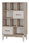 Стеллаж "Скандика" С-04 (дуб смоки/кашемир)