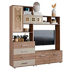 Гостиная Белла (гостиная) (Ясень шимо светлый/Ясень шимо темный, Ясень шимо темный)