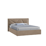 Кровать Мартин 140х200(ф-ра мс) (Классик/Профи,Универс,ППМ, 1000H, Микровелюр капучино)