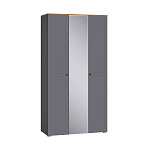 Остин Шкаф для одежды 13.336.03 (Серый Графит 0162 РЕ, Дуб Золотой CRAFT, графит ZB 856-2 ПВХ)