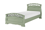 Кровать из массива Грация-1 900*2000 (Зелёный самшит)